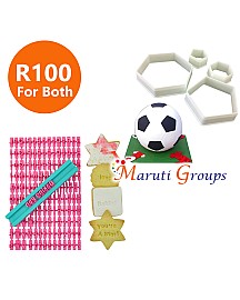 Alphabet & Number Press Cutter Set - Big Set & Soccer ball Cookie cutter