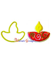 Happy Diwali Cookie cutter - Lamp Outline - Big Size