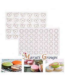 Double Sided Silicone Baking Mats Non-Stick Macaron Mat Cookie Pad Rolling Dough Mats Cake Fondant Bakeware Pastry Baking Sheet