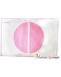 Silicone Baking Mat, Non Stick Sheet Mat with Measurement Non-slip Dough Rolling Mat,Reusable Food Grade Silicone Counter Mat for Making Cookies,Macarons,Bread and Pastry Size : 60cm x 40cm