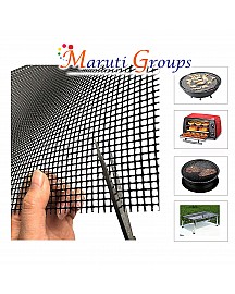 BBQ Grill Mesh Mat Non-Stick  41cm x 33cm Inch Heat Resistant-Easy to Clean PTFE Coated Fiberglass Silicone Free-Suitable for Smoker, Pellet, Gas, Charcoal Grill(1pcs, Black）