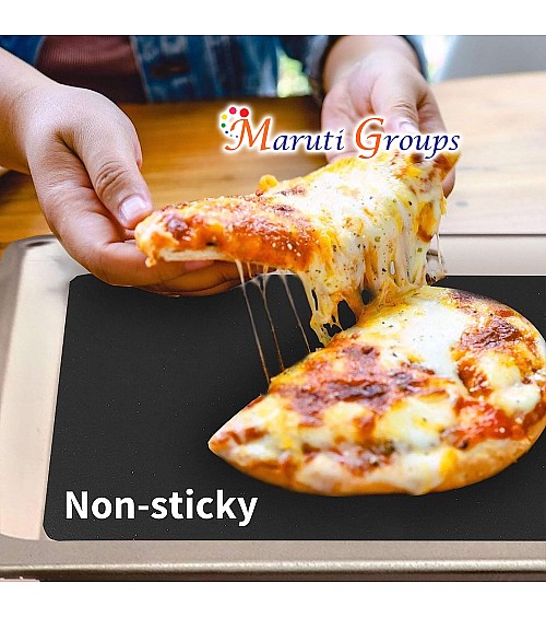 Oven Liners for Bottom of Oven - Heavy Duty Non-Sticky BBQ Grill Mat for Fan Assisted Ovens Reusable Teflon Oven Sheet - Baking Liner size 33cm x 40cm