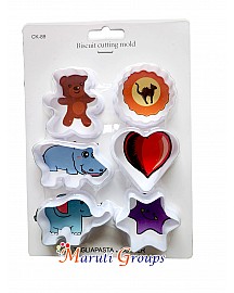 Bear, Elephant ,Heart & Star Cookie Cutter Set - Mix Shape