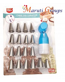 19pc Plastic coupler Plus stainless steel nozzle set