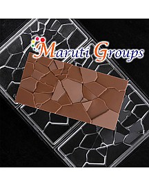 Polycarbonate Mould Crush Chocolate Slab Chocolate Moulds - Bakeware -Cake Decorating - 3 Bar