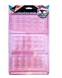 Polycarbonate Mould Slab -1 Chocolate Slab Chocolate Moulds - Bakeware - Cake Decorating - 3 Bar