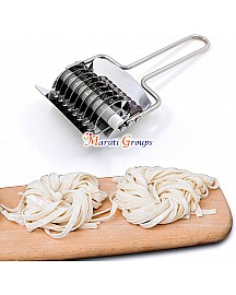  High-grade Stainless Steel Noodle Grid Roller Dough Cutter Pasta Spaghetti Machine Kitchen Cooking Tools Size : 16x7.4x3.1cm