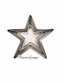 5pc Star Cookie Cutter - Stainless Steel