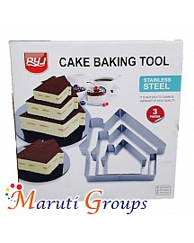 3pc House cake pan set. (cookie cutter) 10cm,15cm,20cm for Cake Decorating - Baking tool