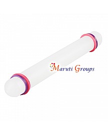 22cm Fondant Rolling Pin with Non-Stick Surface and Guide Rings