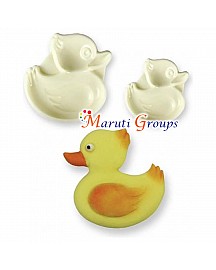 Duck Pop It Cutter - Fondant & Cookie Decorating Tool (2 Sizes)