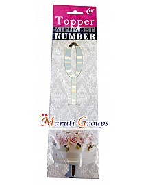 Numbers 0 Cake Topper for cake decorating - Gold