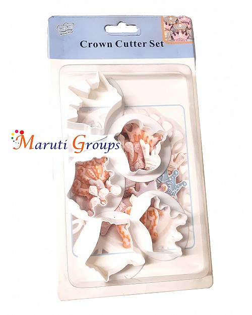 5pc Crown Cookie Cutter Set - Fondant and Cookie Decorating