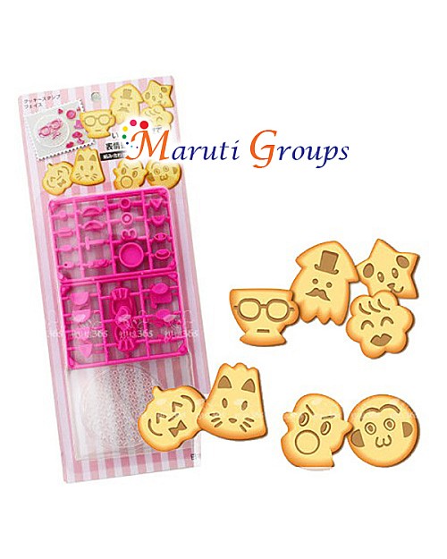 Biscuit / Cookie Face Stamp - Cookie Cutter Set