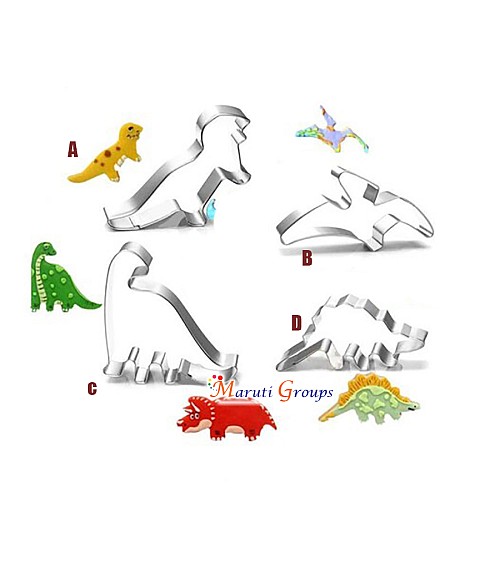 1 PC Dinosaur Cookie Cutter - Ankylosaurus Stainless Steel 10cm x 5cm