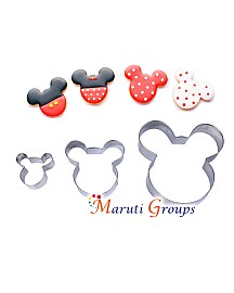 Mickey Mouse Cookie Cutter 3 Piece Set – Cake Decorating Tool