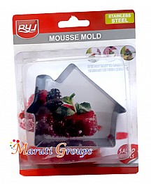 House Mousse Mould – Stainless Steel 8.2cm x 6.8cm | Height 4cm