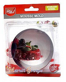 Round/Circle Mousse Mould – Stainless Steel 8cm | Height 4cm