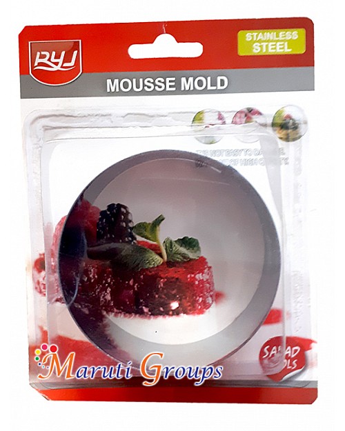 Round/Circle Mousse Mould – Stainless Steel 8cm | Height 4cm