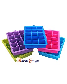 Square Silicone Ice Cube Tray - Freezer Mold