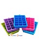 Square Silicone Ice Cube Tray - Freezer Mold