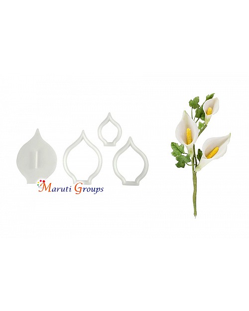 Arum Lily Cutter & Embosser Set | Fondant, Sugarcraft, Cake Decorating