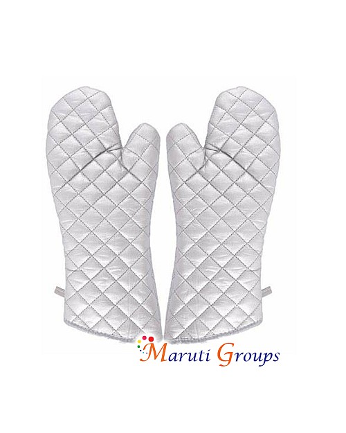 2pc Heat Resistant Oven Gloves with Teflon Coating 37cm x 15.6cm