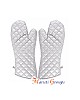 2pc Heat Resistant Oven Gloves with Teflon Coating 37cm x 15.6cm