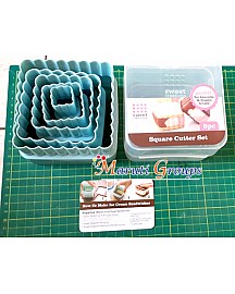 Square Or Wavy Square Cutter Set / Ice-Cream Sandwiches Maker