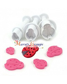 3pc Lady Bug Plunger Cutter / Cookie cutter