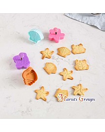 4pc Sea Shell Plunger Cutter / Cookie Cutter