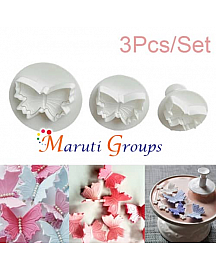 Butterfly Plunger Cutter / Cookie Cutter - Big size : 2.8cm x 2.2cm  Med Size : 3.8cm x 2.8cm  Large Size : 4.5cm x 3.2cm