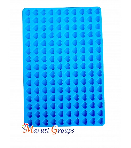 Heart Chocolate Silicone Mold - 148 Cavity Candy Mold 19.7cm x 29.7cm