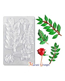 Flower and Leaf Fondant Mold Rose Leaves Plastic Chocolate Mold Cake Decorating Tools Molds - Cake Decorating