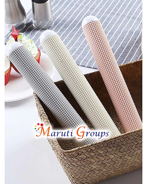 Pattern Rolling Pins - Dough Roller Household Non-Stick Plastic Exhaust Rolling Pin Smooth