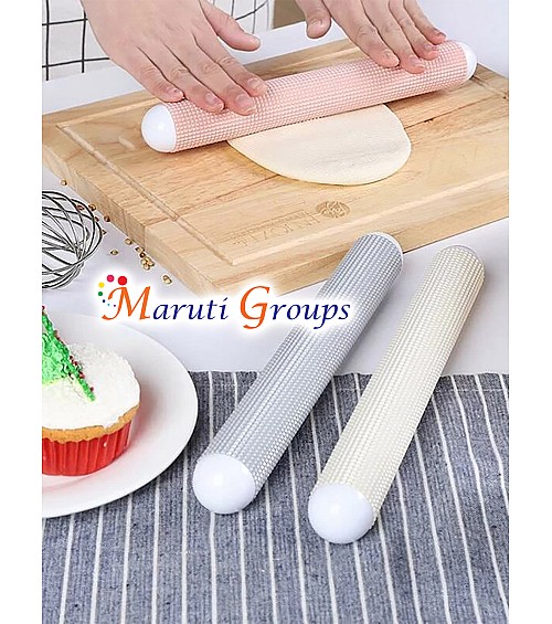 Pattern Rolling Pins - Dough Roller Household Non-Stick Plastic Exhaust Rolling Pin Smooth