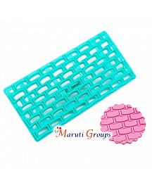 Curved Brick Blocks Biscuit Petal Quilt Press Molds Icing Embossing Press Cutter