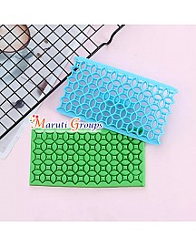 Geometric Circle/Round Biscuit Petal Quilt Press Molds Icing Embossing Press Cutter - Design 2