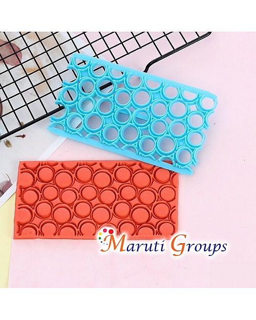 Geometric Circle/Round Biscuit Petal Quilt Press Mold Icing Embossing Press Cutter