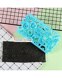 Gears Biscuit Petal Quilt Press Molds Icing Embossing Press Cutter