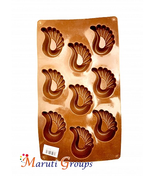 Paisley / Peacock Feather Chocolate Silicone Mould