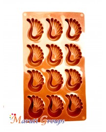 Paisley / Peacock feather Chocolate Silicone Mould 