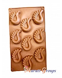 Paisley / Peacock Feather Chocolate Silicone Mould