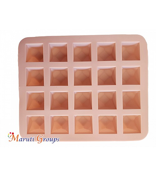  Square Gem Chocolate Silicone Mould 