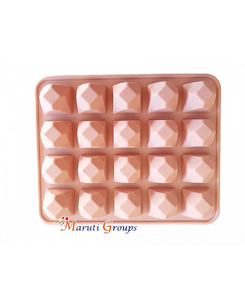  Square Gem Chocolate Silicone Mould 