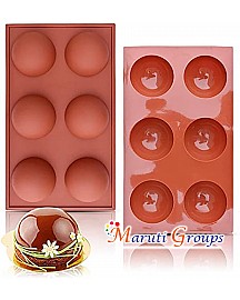 Half Sphere Chocolate Silicone Mould - 6.5cm Diameter