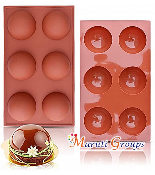 Half Sphere Chocolate Silicone Mould - 7cm Diameter