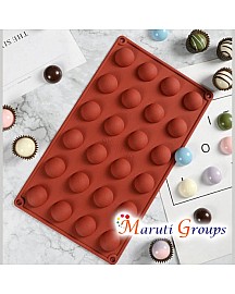 Half Sphere Chocolate Silicone Mould - 3cm Diameter