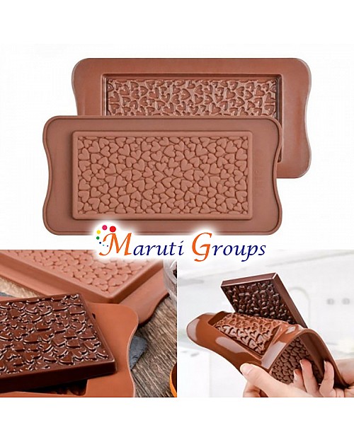 Chocolate Heart Mini Bar / Slab Silicone Mold 