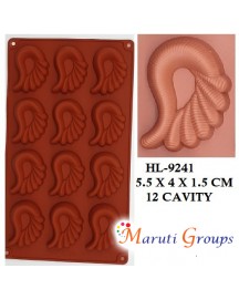 Paisley / Peacock feather Chocolate Silicone Mould 